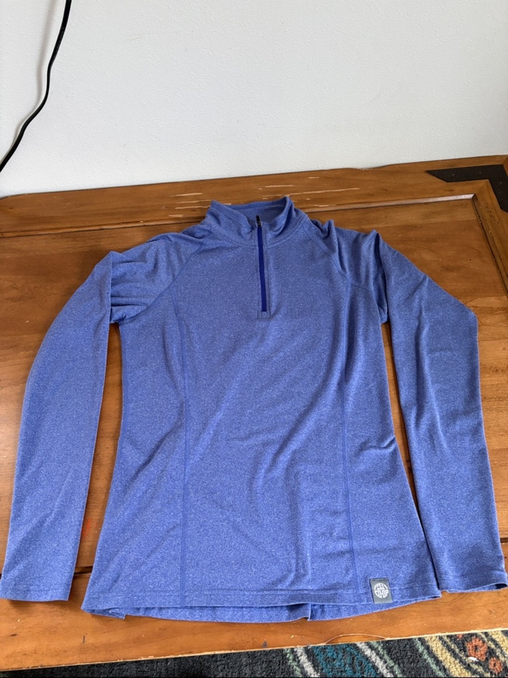 REI Co-op Heathered Blue Long-Sleeve Pullover Size Small - Picture 5 of 12